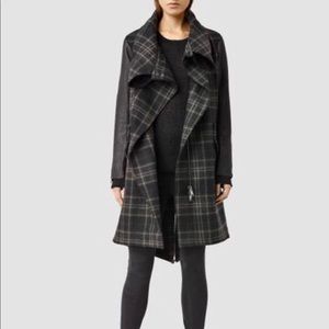 All Saints plaid jacket size 8